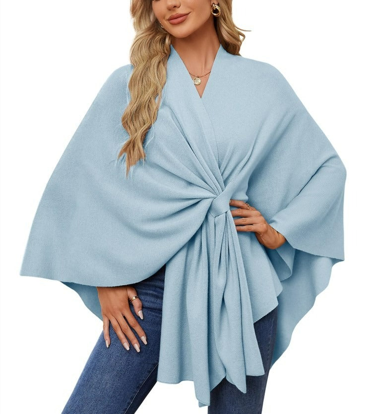 🔥Women's Elegant Shawl Wraps Soft Open Front Poncho Sweater(Buy 2 Free Shipping)