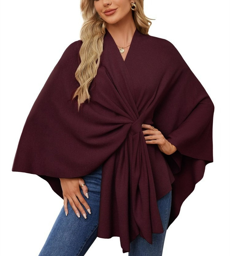 🔥Women's Elegant Shawl Wraps Soft Open Front Poncho Sweater(Buy 2 Free Shipping)