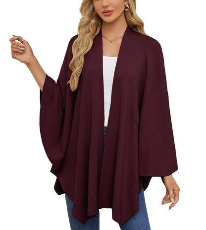 🔥Women's Elegant Shawl Wraps Soft Open Front Poncho Sweater(Buy 2 Free Shipping)