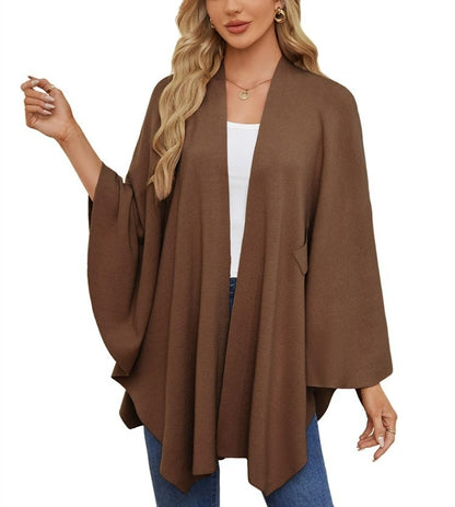 🔥Women's Elegant Shawl Wraps Soft Open Front Poncho Sweater(Buy 2 Free Shipping)