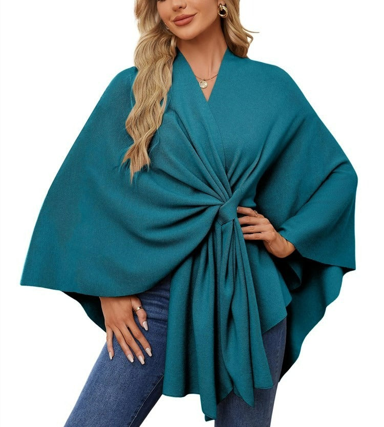 🔥Women's Elegant Shawl Wraps Soft Open Front Poncho Sweater(Buy 2 Free Shipping)