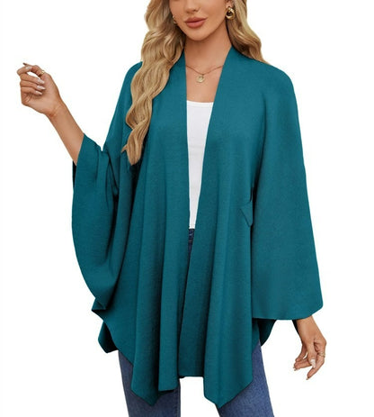 🔥Women's Elegant Shawl Wraps Soft Open Front Poncho Sweater(Buy 2 Free Shipping)