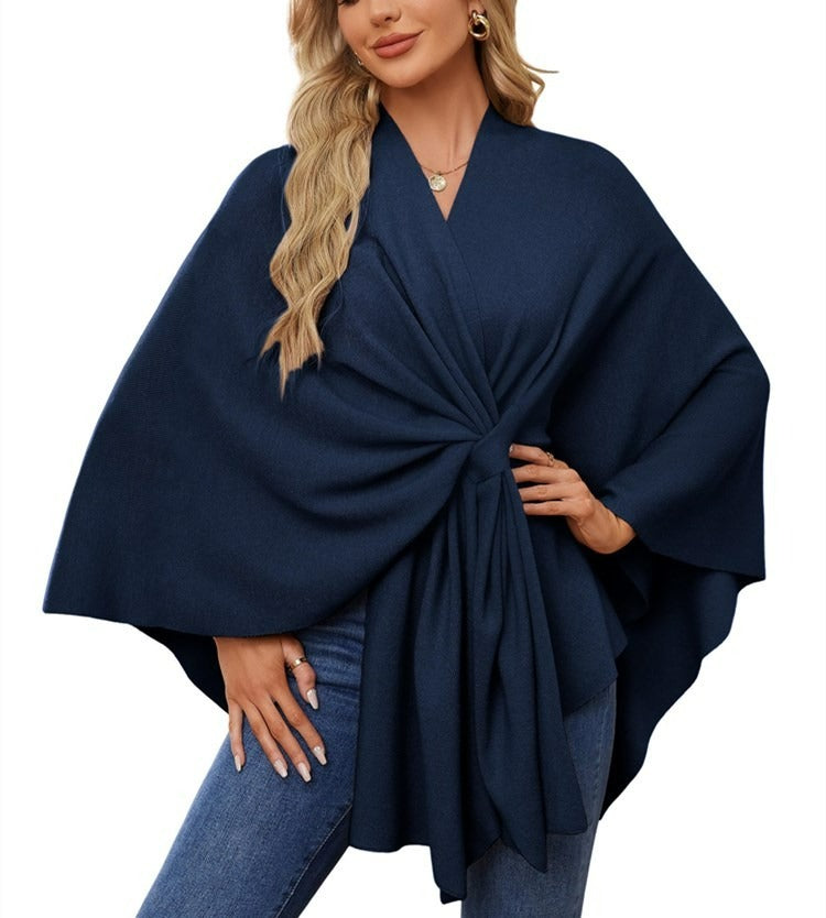 🔥Women's Elegant Shawl Wraps Soft Open Front Poncho Sweater(Buy 2 Free Shipping)