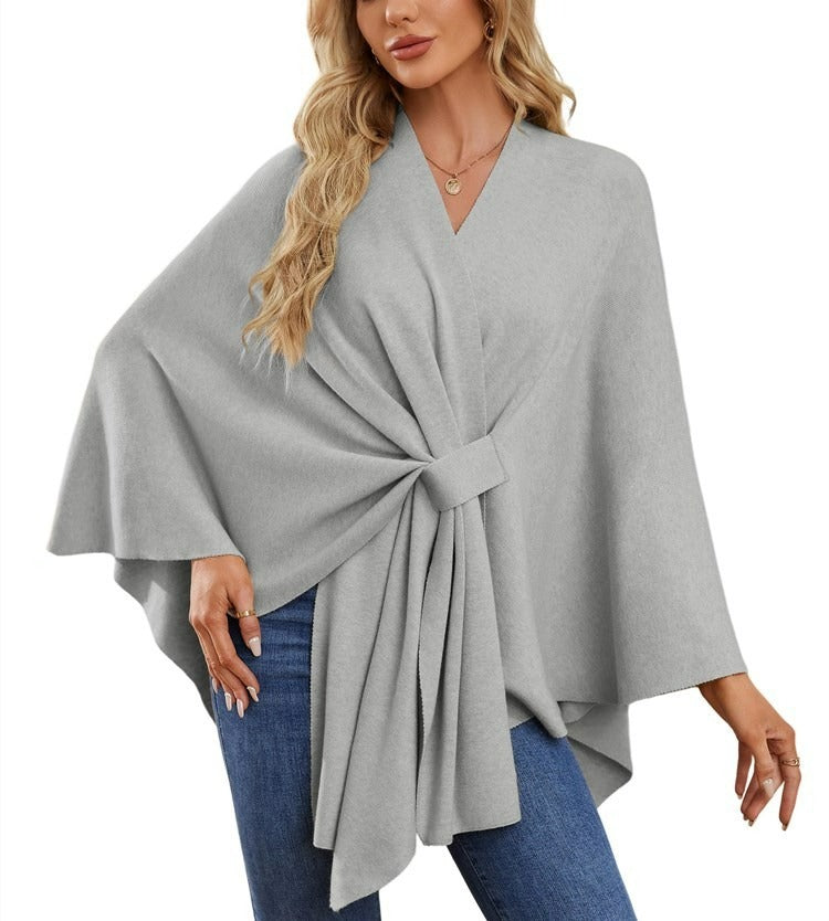 🔥Women's Elegant Shawl Wraps Soft Open Front Poncho Sweater(Buy 2 Free Shipping)