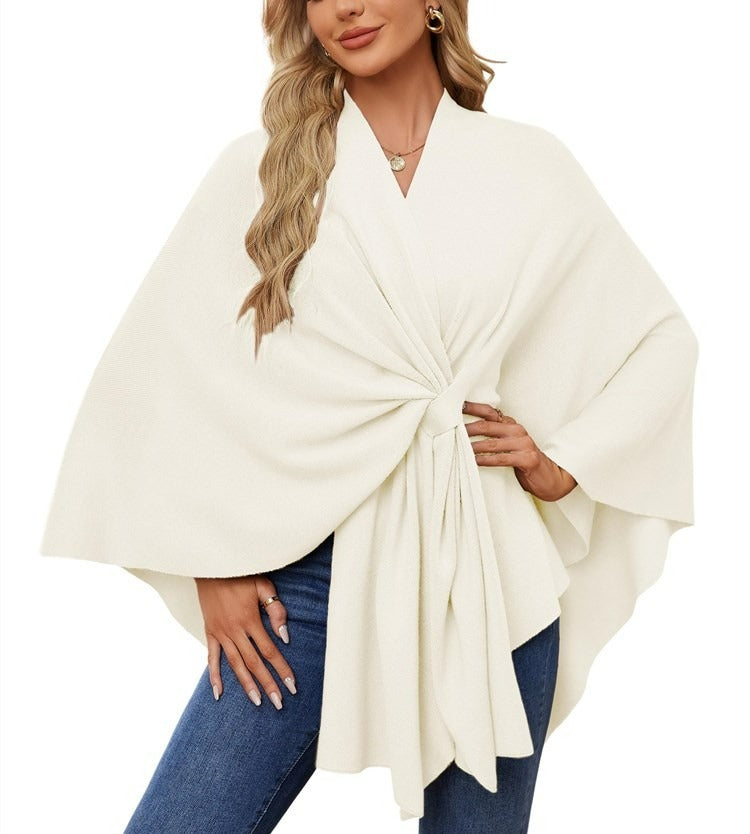 🔥Women's Elegant Shawl Wraps Soft Open Front Poncho Sweater(Buy 2 Free Shipping)
