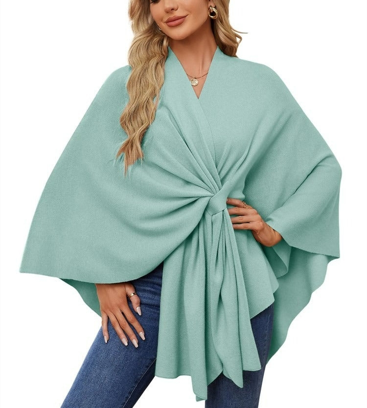 🔥Women's Elegant Shawl Wraps Soft Open Front Poncho Sweater(Buy 2 Free Shipping)