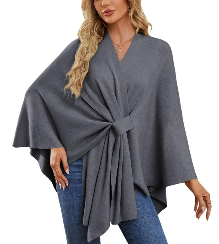 🔥Women's Elegant Shawl Wraps Soft Open Front Poncho Sweater(Buy 2 Free Shipping)