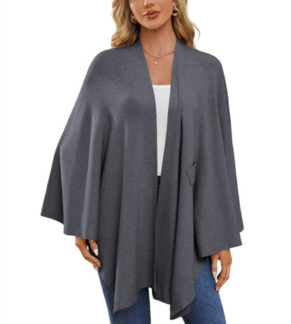 🔥Women's Elegant Shawl Wraps Soft Open Front Poncho Sweater(Buy 2 Free Shipping)