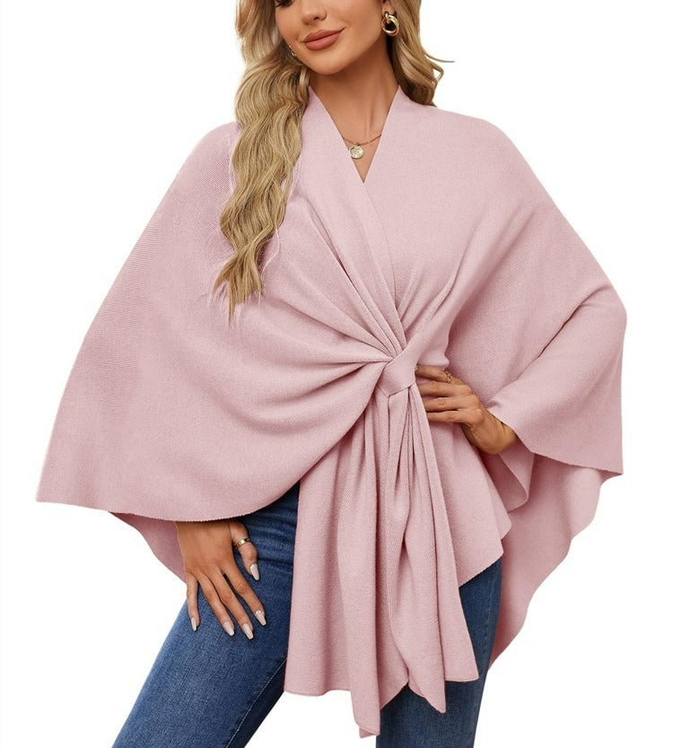 🔥Women's Elegant Shawl Wraps Soft Open Front Poncho Sweater(Buy 2 Free Shipping)