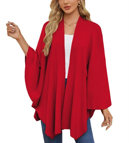 🔥Women's Elegant Shawl Wraps Soft Open Front Poncho Sweater(Buy 2 Free Shipping)