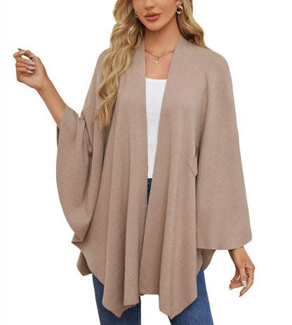 🔥Women's Elegant Shawl Wraps Soft Open Front Poncho Sweater(Buy 2 Free Shipping)