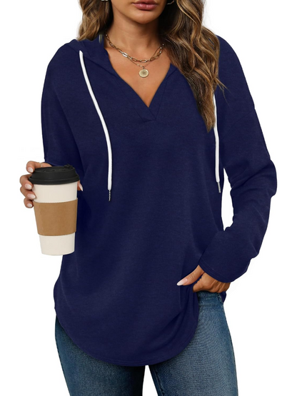 Women's Long Sleeve Plaid Oversized Hoodie