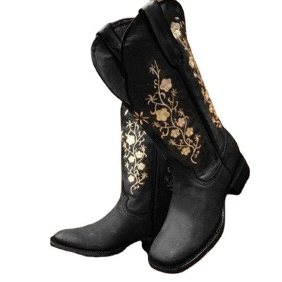 Vintage Embroidered Rider Boots