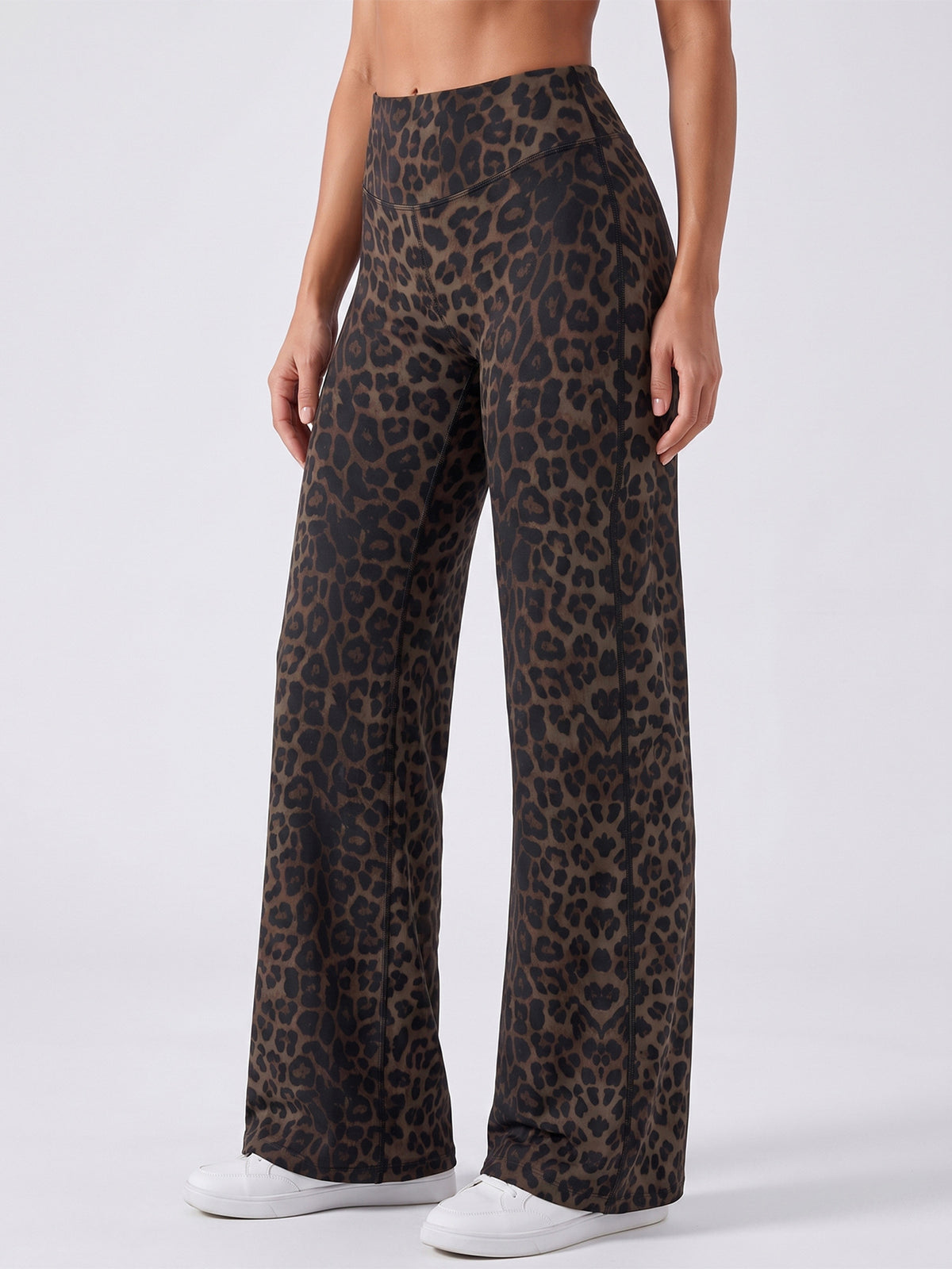 Women's high-waisted flared yoga pants