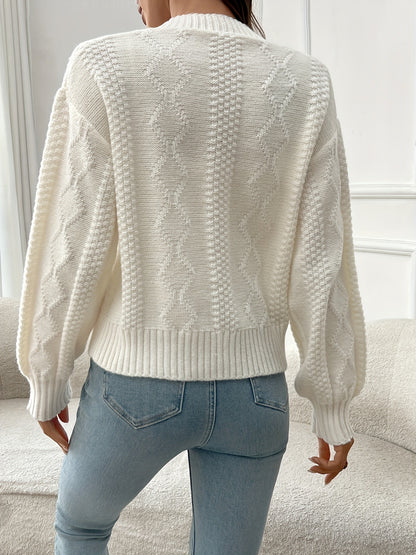 Embroidered Floral Knit Cardigan
