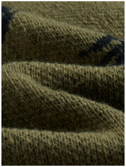 Vintage Eye Graphic Knit Sweater
