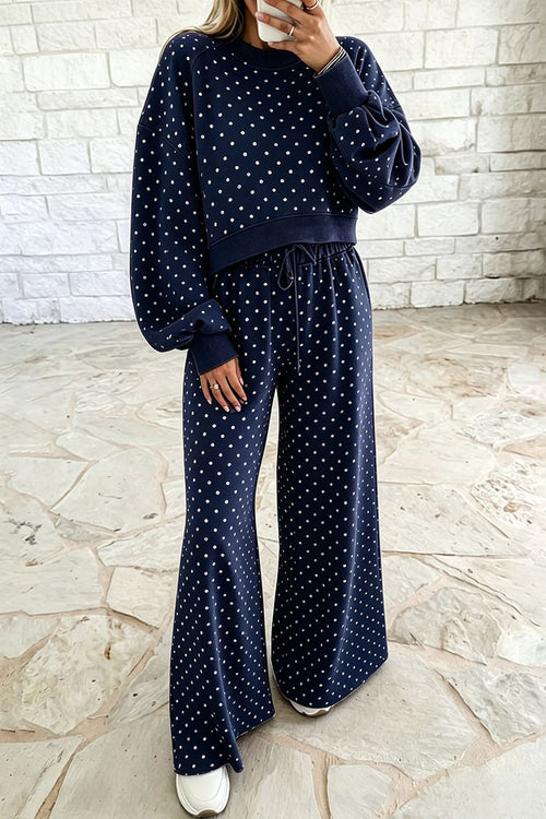 Women's Polka Dot 2 Piece Outfit