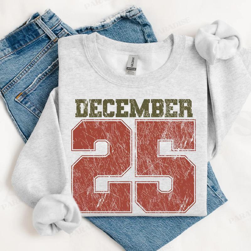 December 25 Retro Christmas Sweatshirt (Buy 2 Free Shipping)