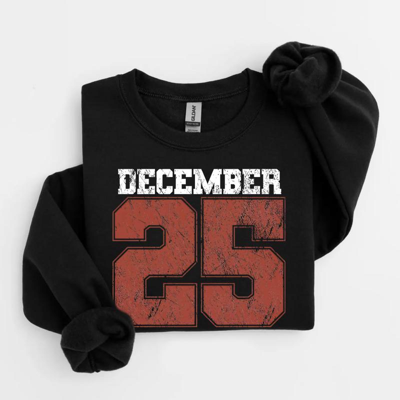 December 25 Retro Christmas Sweatshirt (Buy 2 Free Shipping)