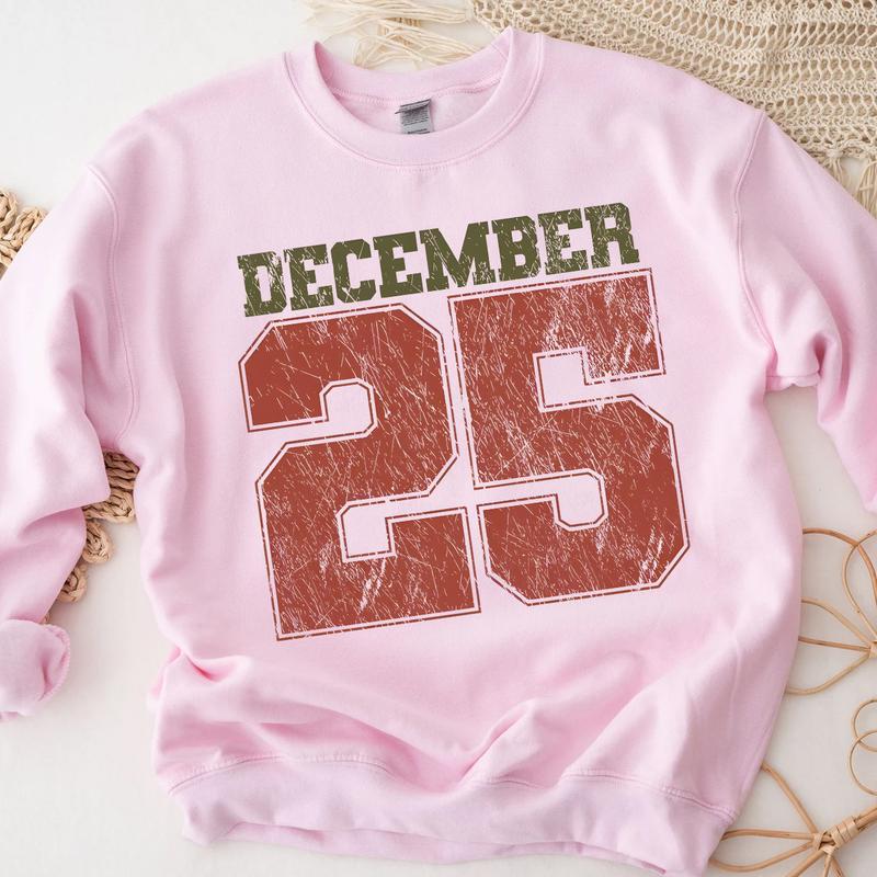 December 25 Retro Christmas Sweatshirt (Buy 2 Free Shipping)
