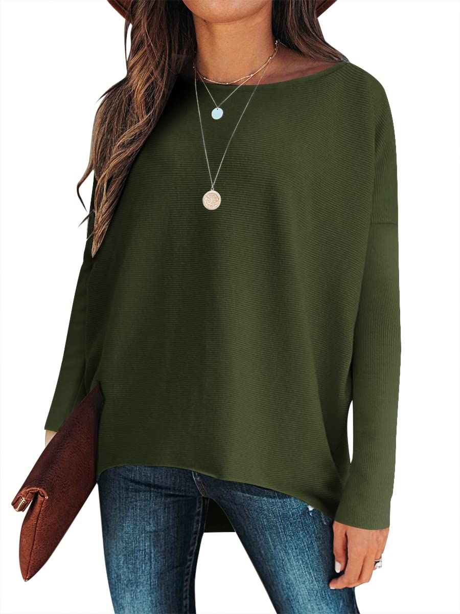 Women's Dolman Sleeve Knitted Pullover Sweater (Buy 2 Free Shipping)