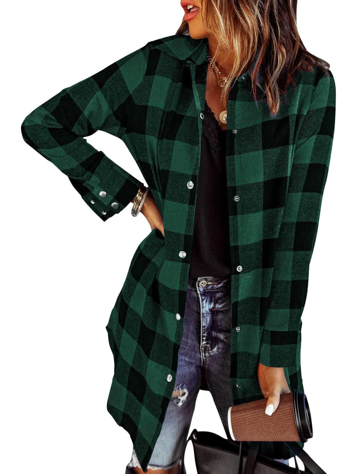 Women's Flannel Plaid Button Down Shirts (Buy 2 Free Shipping)