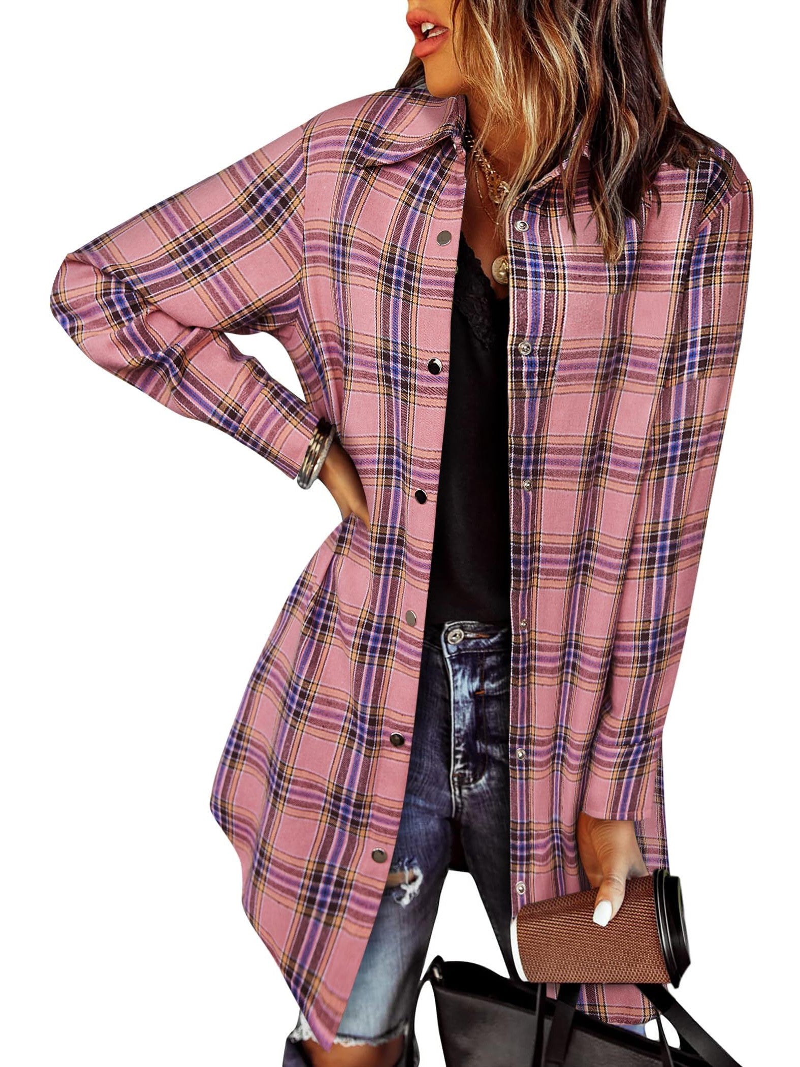 Women's Flannel Plaid Button Down Shirts (Buy 2 Free Shipping)