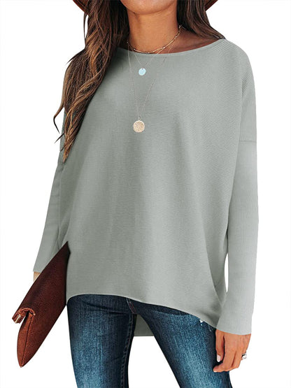 Women's Dolman Sleeve Knitted Pullover Sweater (Buy 2 Free Shipping)