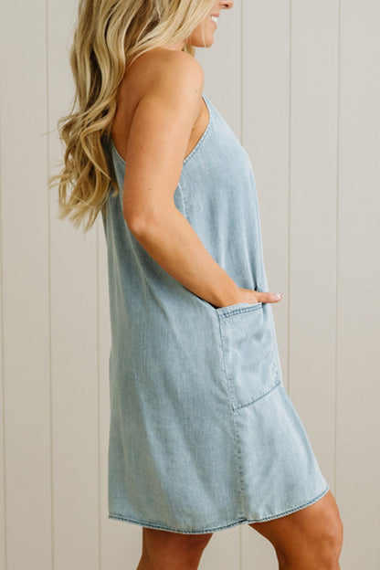Spaghetti Strap Washed Mini Skirt(BUY 2 FREE SHIPPING)