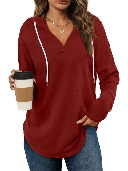 Women's Long Sleeve Plaid Oversized Hoodie