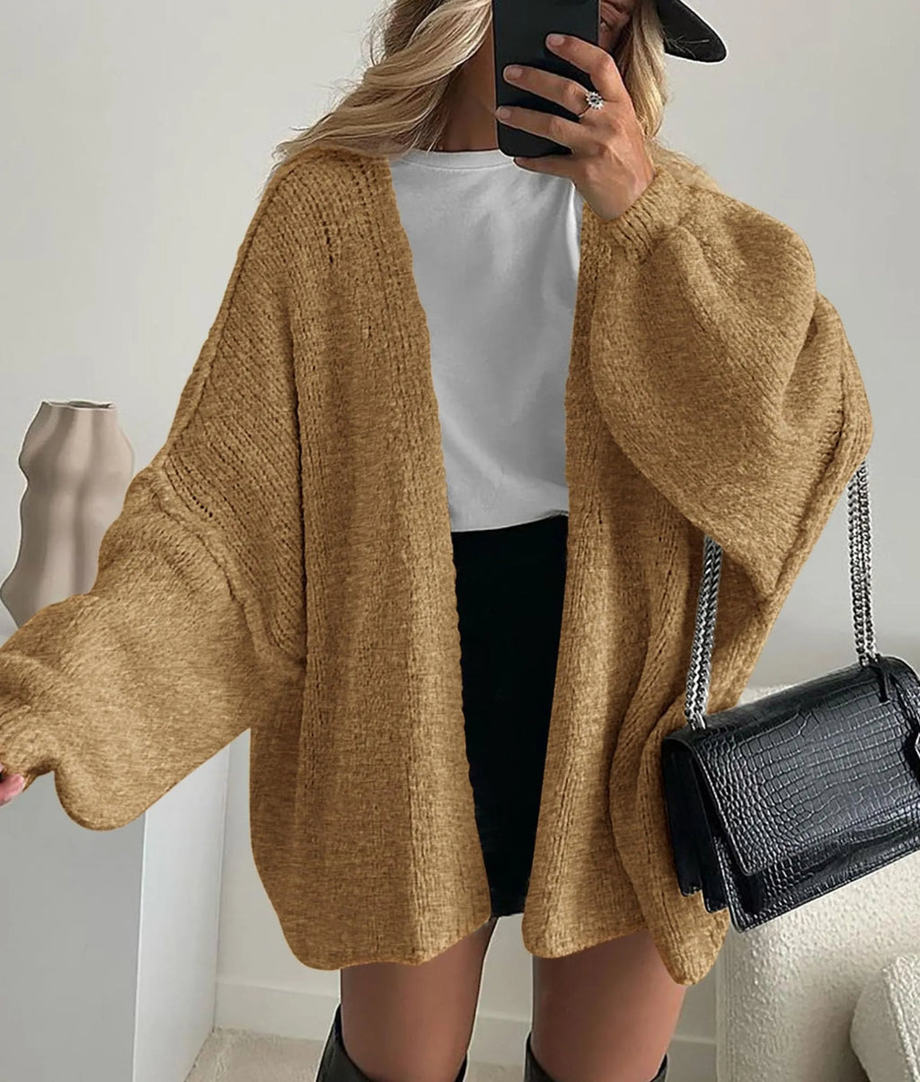 Women's Oversized Lantern Sleeve Sweater Cardigan (Buy 2 Free Shipping)