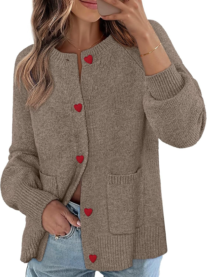 Women's 2025 Fall Trendy Chunky Knit Button Up  Winter Long Sleeve Open Front Coats(BUY 2 FREE SHIPPING)