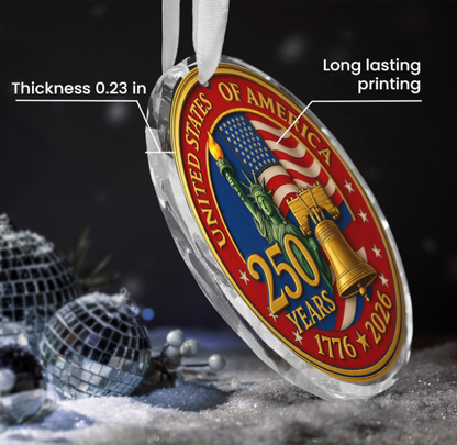 250 Anniversary USA Ornament for 4th of July Decorations