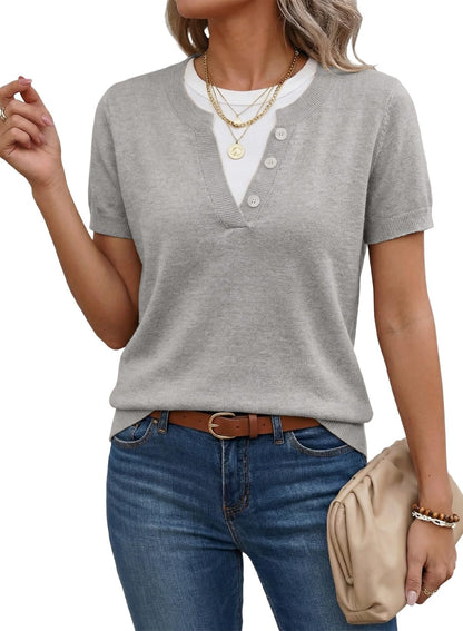HOT SALE-2026 SummerVibes Women's Casual Short Sleeve Knitwear