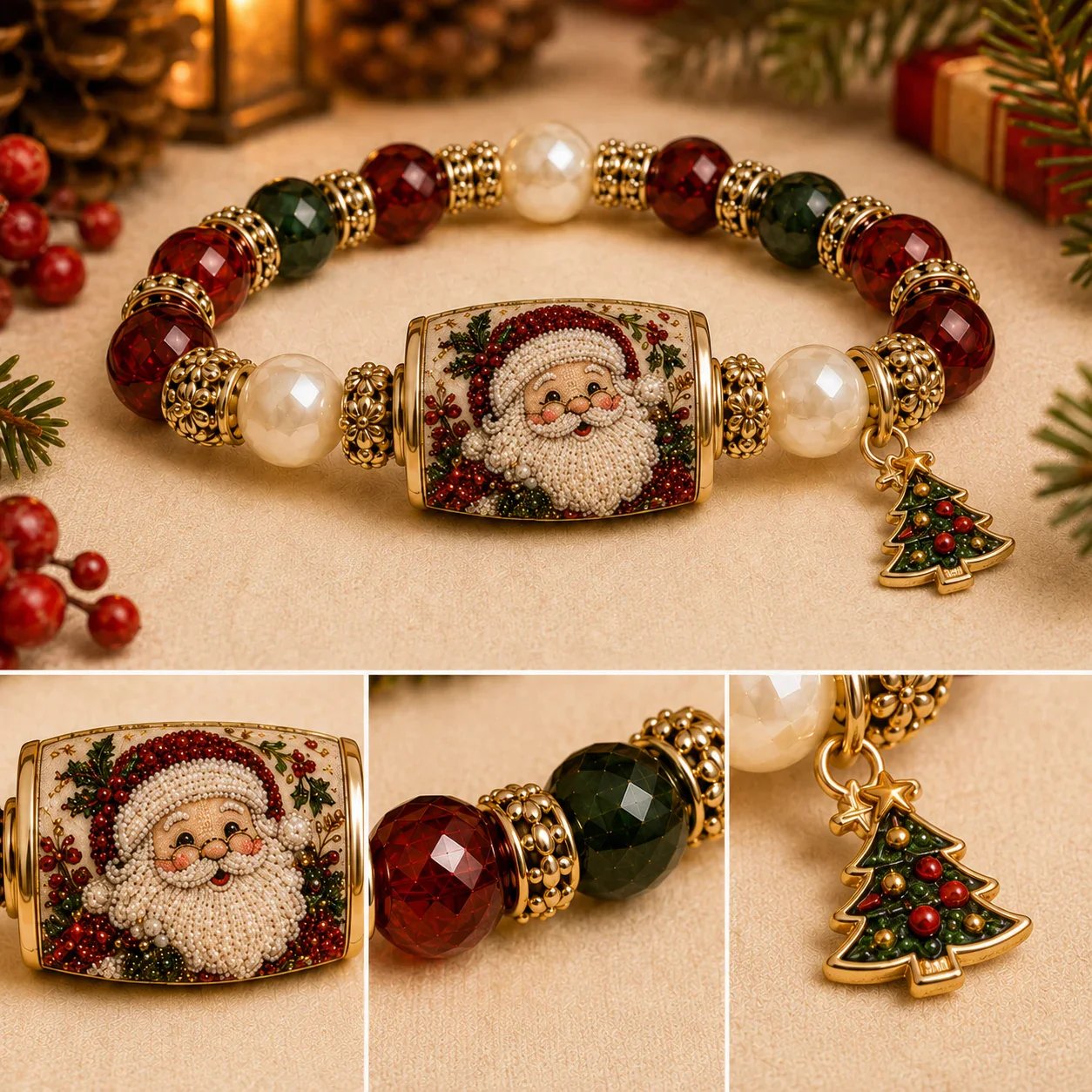 💥🎄🎄 Last Day 49% OFF – 🎄 Christmas Magic Collection Bracelet — Limited Edition
