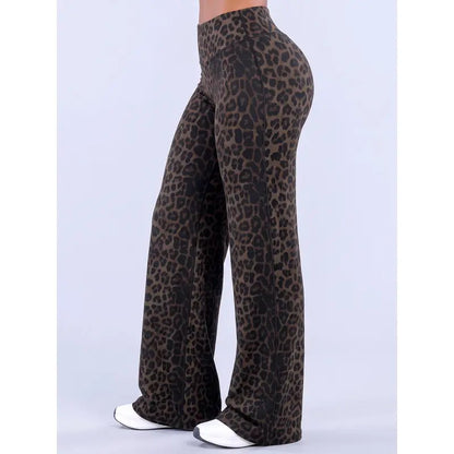 Women's high-waisted flared yoga pants