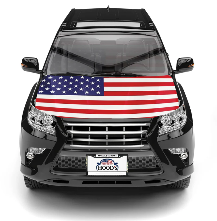 🎉4th Of July Flash Sale 65K+🔥Patriotic American Flag Car Hood Cover 🇺🇸🚗【Buy 2 Free Shipping】