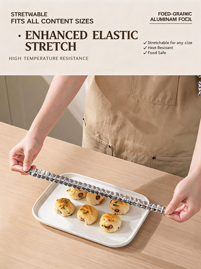 Elastic Aluminum Foil Food Stretch Cover 🍽️