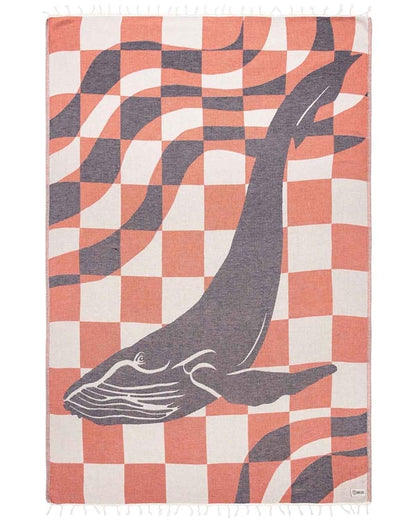 🏖️Daisy Turtle Turkish Cotton Beach Towel – Oversized Sand Resistant Quick Dry Towel