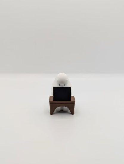 Mini Working Polar Bear Figurine