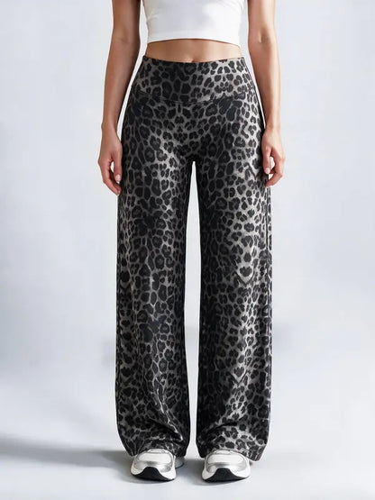 Women's high-waisted flared yoga pants