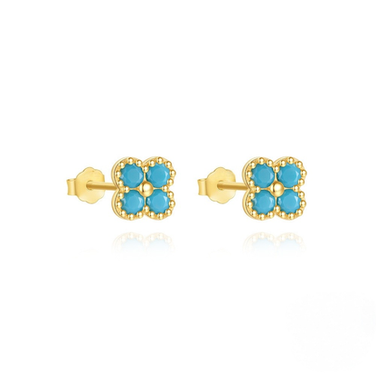 Women's Clover Jewelry Set: Necklace, Earrings & Ring