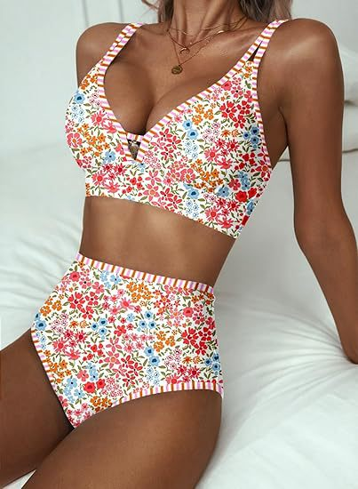 2026 NEW IN-Women's High‑Waisted Cutout Bikini Set