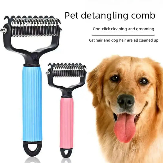 ⏰HOT SALE🔥Dual-Sided Pet Grooming Comb for Dogs & Cats