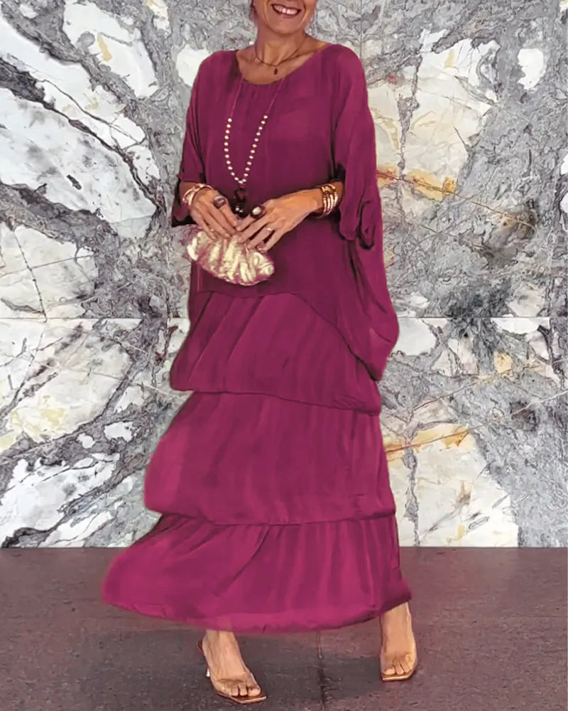 ARTISTIC STYLE CHIFFON LOOSE DRESS(BUY 2 FREE SHIPPING)