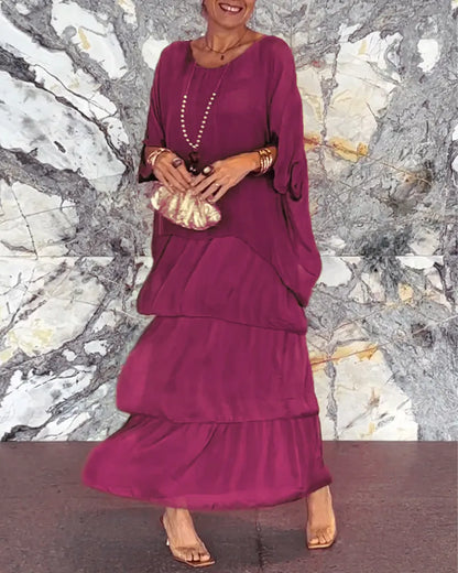 ARTISTIC STYLE CHIFFON LOOSE DRESS(BUY 2 FREE SHIPPING)