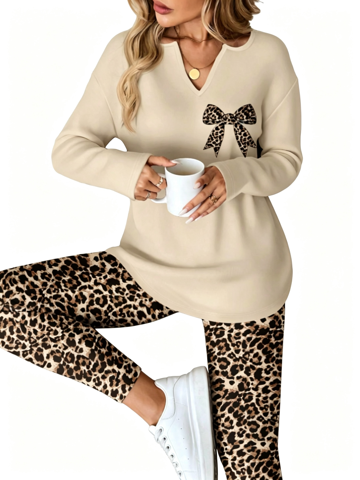 Fall Cozy Casual Matching Two Piece Outfit