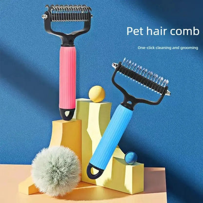 ⏰HOT SALE🔥Dual-Sided Pet Grooming Comb for Dogs & Cats