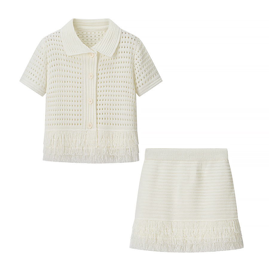 Women's Crochet Knit Fringe Two-Piece Set(BUY 2 FREE SHIPPING)