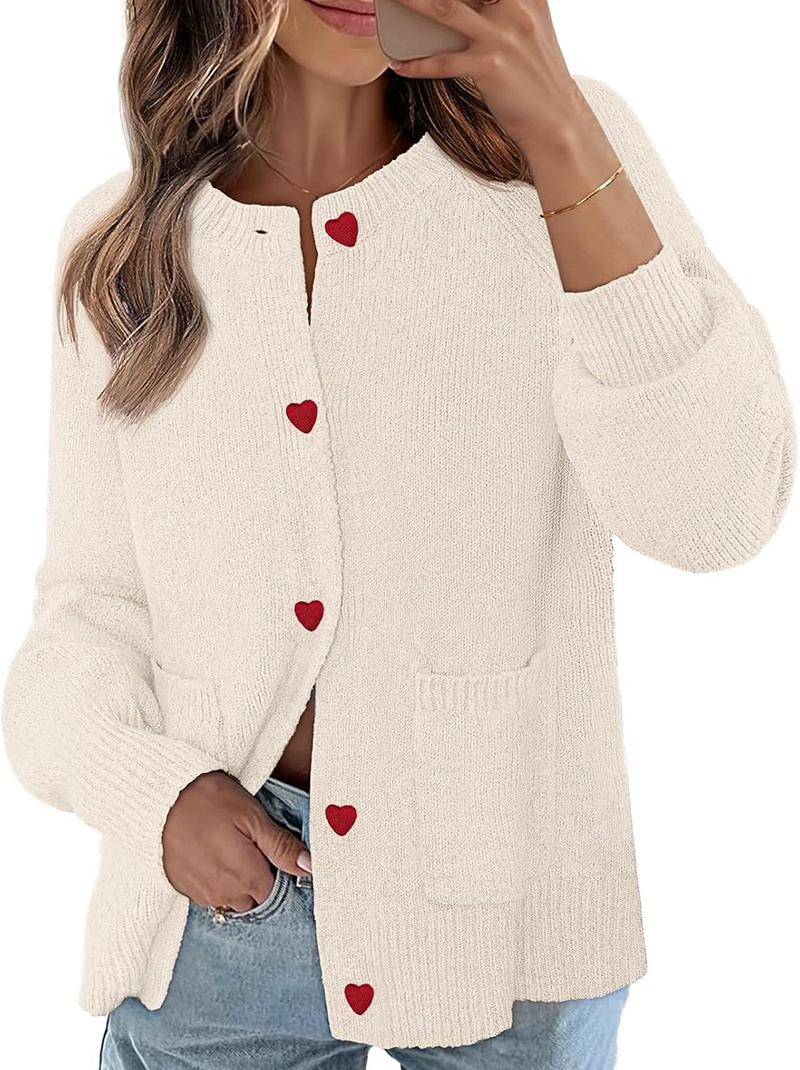 Women's 2025 Fall Trendy Chunky Knit Button Up  Winter Long Sleeve Open Front Coats(BUY 2 FREE SHIPPING)